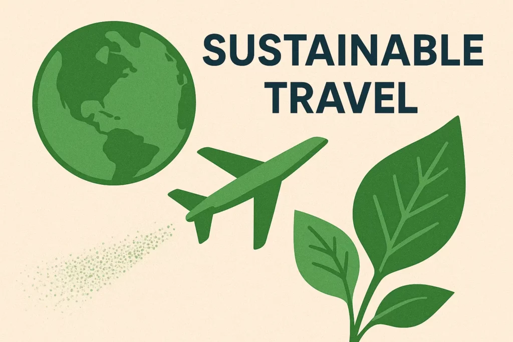 The world is considering moving towards sustainable travel and cutting down carbon emissions