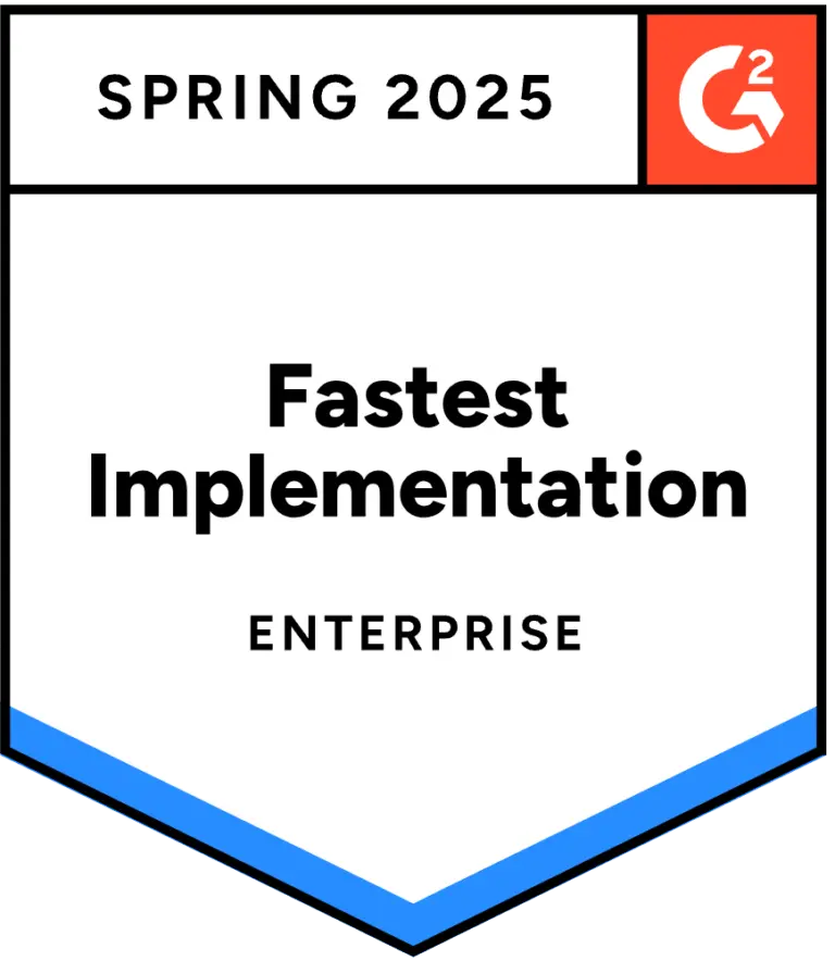 G2 Fastest Implementation, Spring 2025