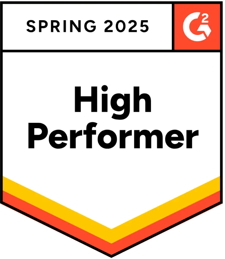 G2 High Performer, Spring 2025